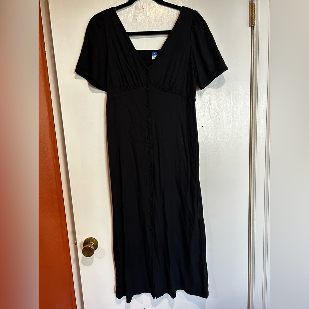 Black Button-Down Dress